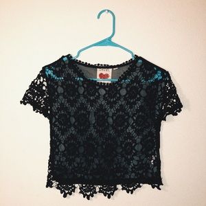 Derek Heart` Sheer Back Top